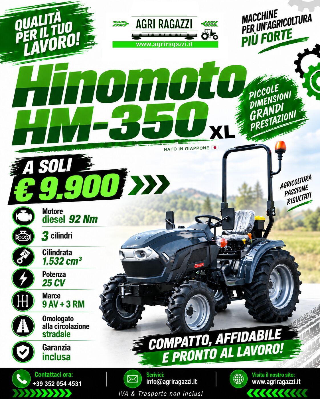 HINOMOTO HM-350 XL GRIGIO