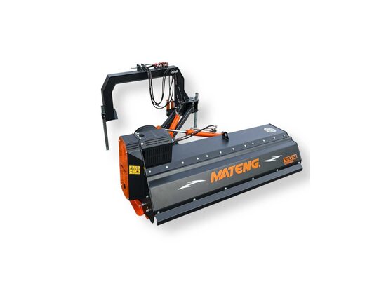 ◉ MATENG VGM JUNIOR Falciatrici a 18/22/24 Martelli con Braccio Estendibile ed Inclinabile da 50°/90°, Area di lavoro da 140/160/180 cm, PTO 540 giri/min, Attacco a 3 Punti, Categoria 1 e 2, Trasmissione a 4 Cinghie, Per i Trattori da 50 a 70 CV, Peso 506/526/551 kg.