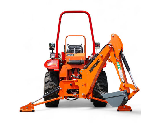 Mateng BH-6600 Retroescavatore Con Propria Pompa Indipendente e Sistema di Comando Idraulico, Profondità di Scavo fino a 1,50 m. Per i Trattori da 20 CV. a 50 CV. Consegna in Tutta Italia, Garanzia Inclusa