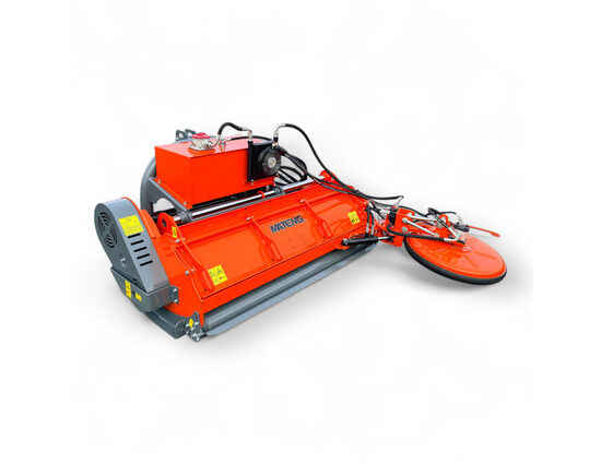 MENASOR 220+UFO: Falciatrice a Martelli (1 x 0,780 kg) | Serie Pesante | Spostamento Idraulico + Disco di Taglio Laterale | Per Erba e Ramaglie fino a 40 mm | Per Trattore da 70 a 90 CV | Peso 650 kg | Garanzia 12 Mesi | Consegna in tutta Italia 