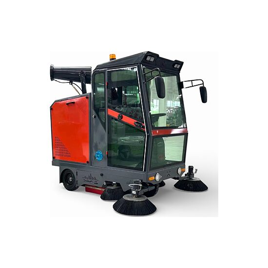 HT2000G con Cabina — Spazzatrice Industriale Uomo a Bordo Elettrica, Larghezza di Lavoro 2.000 mm, fino a 16.000 m²/h, Idropulitrice 1.500 W — Nuova, Garanzia 24 Mesi, Consegna in Tutta Italia!