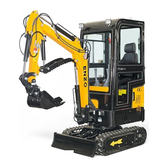  ENZO HT-10B CON BRANDEGGIO E CABINA — 1080 kg, Motore Diesel YOUP KD192FC da 7 kW, Scavo fino a 1650 mm, Pollice Idraulico e Attacco Rapido di Serie — Nuovo, Garanzia per i Ricambi Inclusa, Consegna in Tutta Italia! *Prezzo indicato, Iva Esclusa*