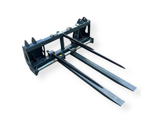 Forche Mateng Per Balle, Per Caricatore Frontale, Con Connettore Mateng, Regolabili, Dimensioni 112x48 cm, Garanzia Inclusa, Consegna In Tutta Italia!