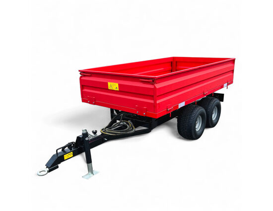 SANSEN 2T-4W: Semirimorchio con Capacità di Carico 2000 kg. | Peso 357 kg. | Ribaltimento Idraulico Posteriore | Supporto Parcheggio Meccanico | 2 Assi | Garanzia Inclusa | Consegna in Tutta Italia