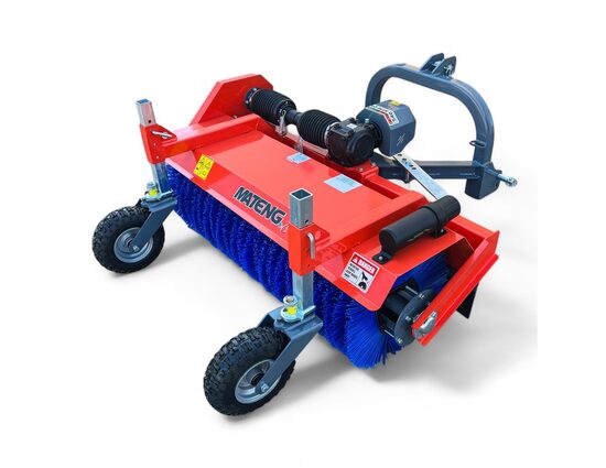 Mateng SWLT-190: Spazzatrice Stradale | Larghezza di Lavoro 188 mm. | Diametro 520 mm. | Angolo di Sfreccia 25° | 2 Ruote Pneumatiche | Peso 205 kg. | Attacco a 3 Punti | Per Trattori 25-45 CV. | Garanzia Inclusa | Consegna IT