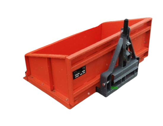 Mateng TB-120 Scatola da Trasporto con Peso Totale 100kg, Angolo di Inclinazione 52°, Per i Trattori da 15 CV. a 25 CV. Consegna in tutta Italia!