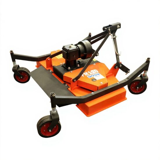 ◉ LE FM Piatti Tagliaerba a Coltelli, Serie Leggera, Larghezza di Taglio da 120 cm, Per Tutti i Tipi di Erba, Per Trattori da 18 a 25 CV, Peso 185 kg.