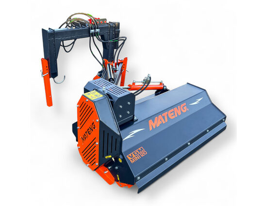 ◉ MATENG VGM MINI Falciatrici a Martelli (1 x 0,340 kg), Serie Leggera, Con Braccio Idraulico, Larghezza di Lavoro 120 / 140 / 160 cm, Per Erba e Ramaglie fino a 10 mm, Per Trattori da 30 a 55 CV, Peso: 302 - 336 kg. 