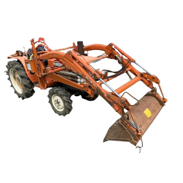 KUBOTA B1702 749h + Caricatore Frontale - 100% Ricondizionato, Arco di Protezione, Tetto, Sistema di Attacco a Tre Punti e Garanzia 