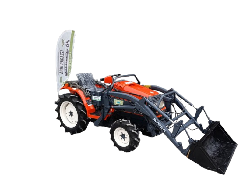 KUBOTA ASTE A-195 1121h + Caricatore Frontale - 100% Ricondizionato, Due Direzioni del Cardano, Inclinazione del Sollevamento e Garanzia